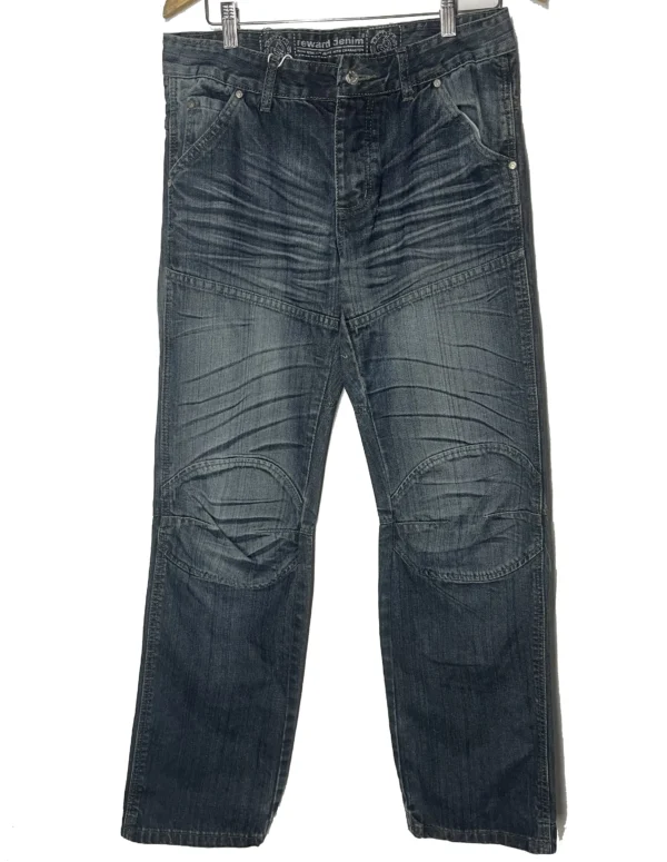 Darkwash Moto Stitch Jeans