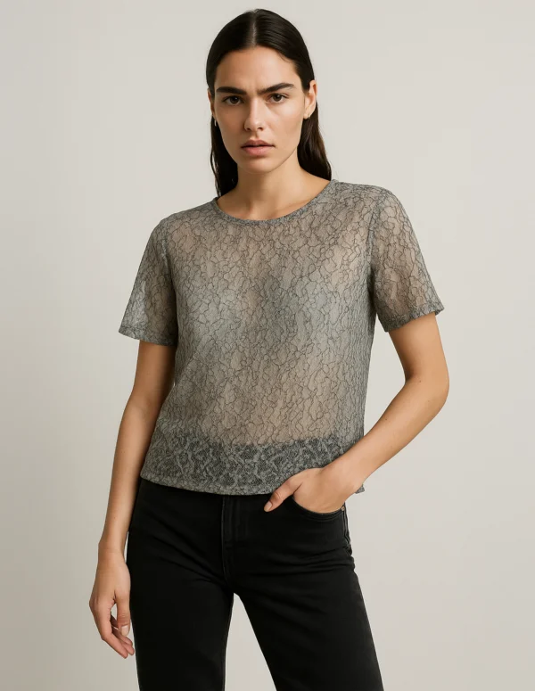 Midnight Mist Mesh Tee