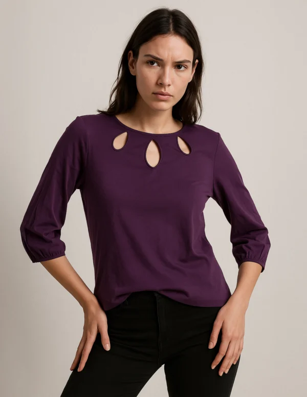 Moonlit Cutout Top