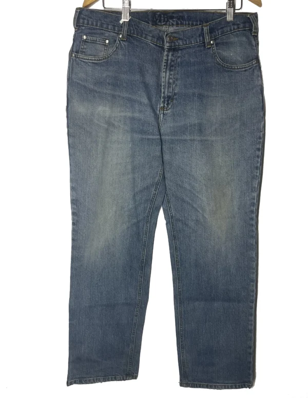 Classic Blue Straight-Cut Jeans