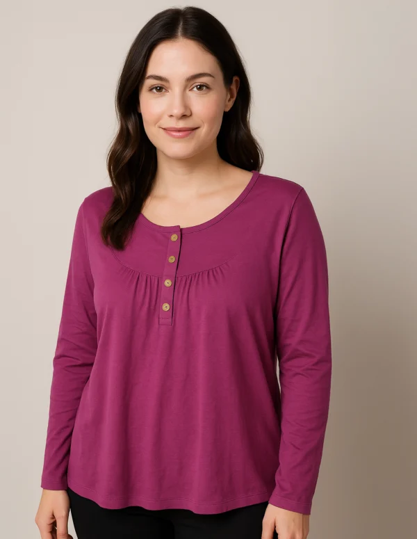 Boho-Chic Buttoned Tunic