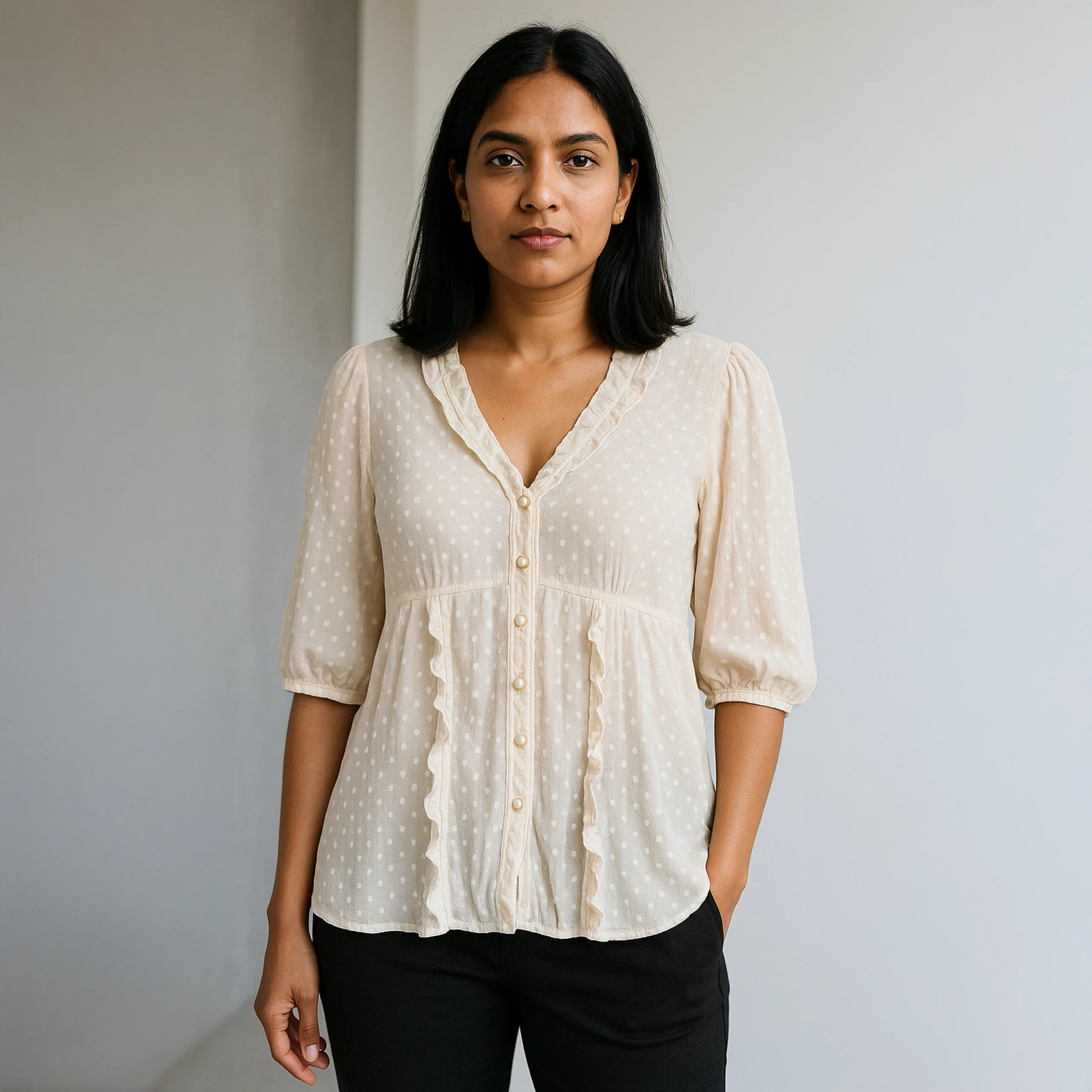 Polka Dot Blouse – Principles Petite