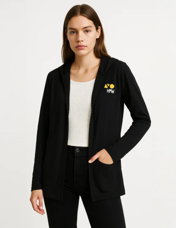 Black Open-Front Shrug